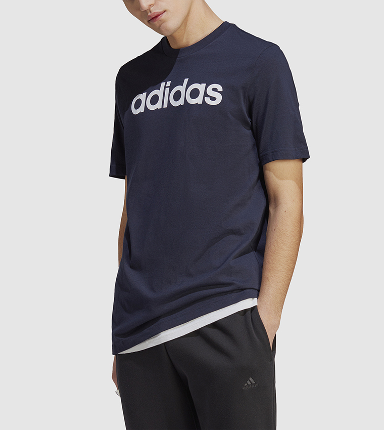 Logo Detail Crew Neck Athleisure T-Shirt