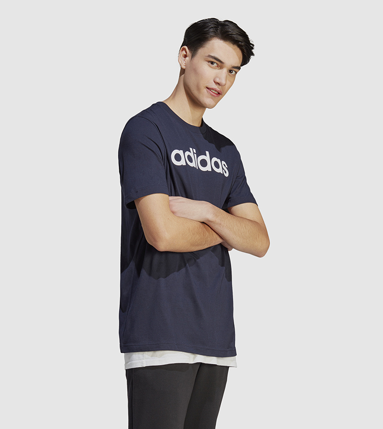 Logo Detail Crew Neck Athleisure T-Shirt