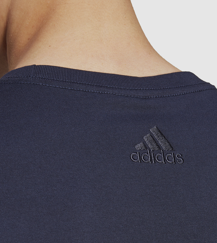 Logo Detail Crew Neck Athleisure T-Shirt