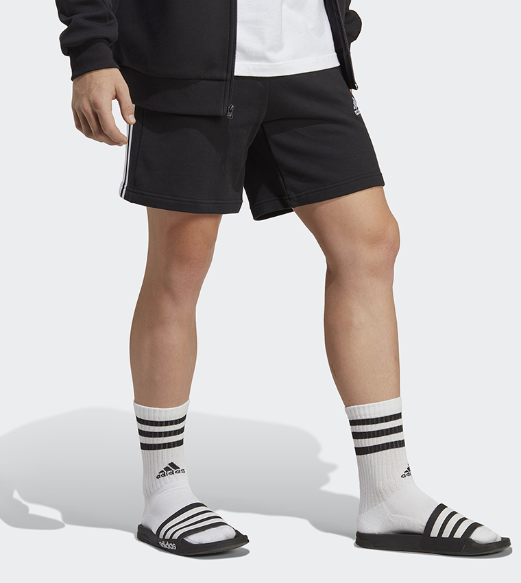 Logo Printed Drawstring Waist Shorts