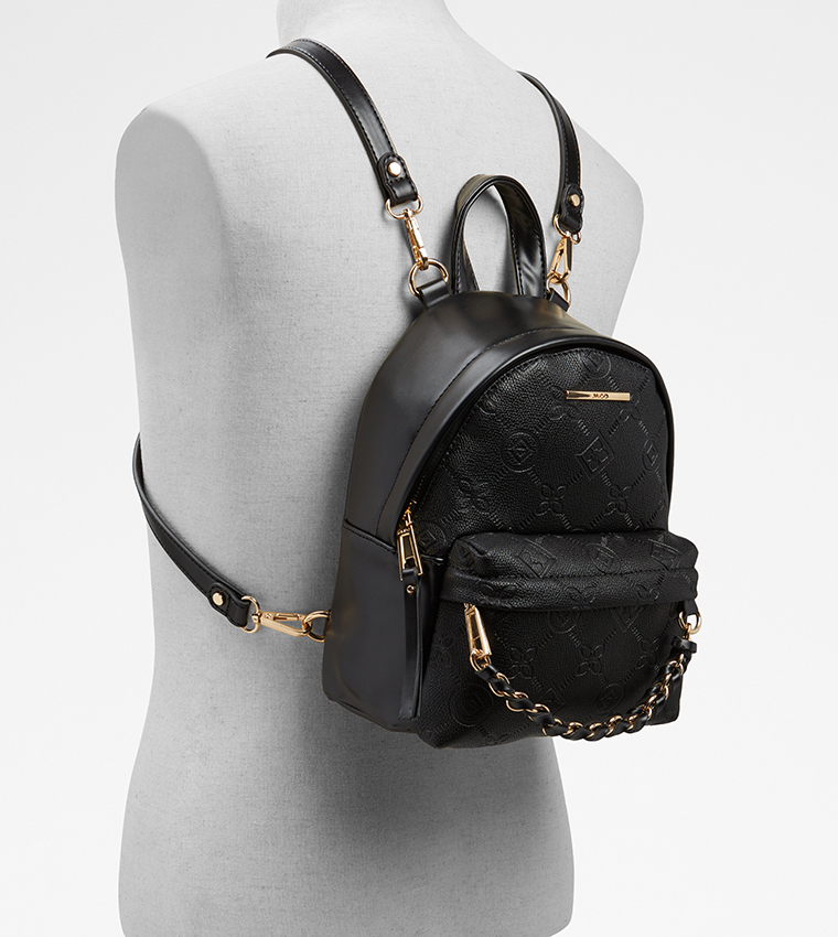 Buy Aldo ICONIPACK Textured Chain Detail Backpack In Black 6thStreet Kuwait