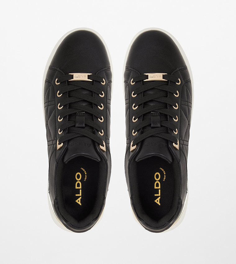 ICONISPEC Quilted Lace-Up Sneakers
