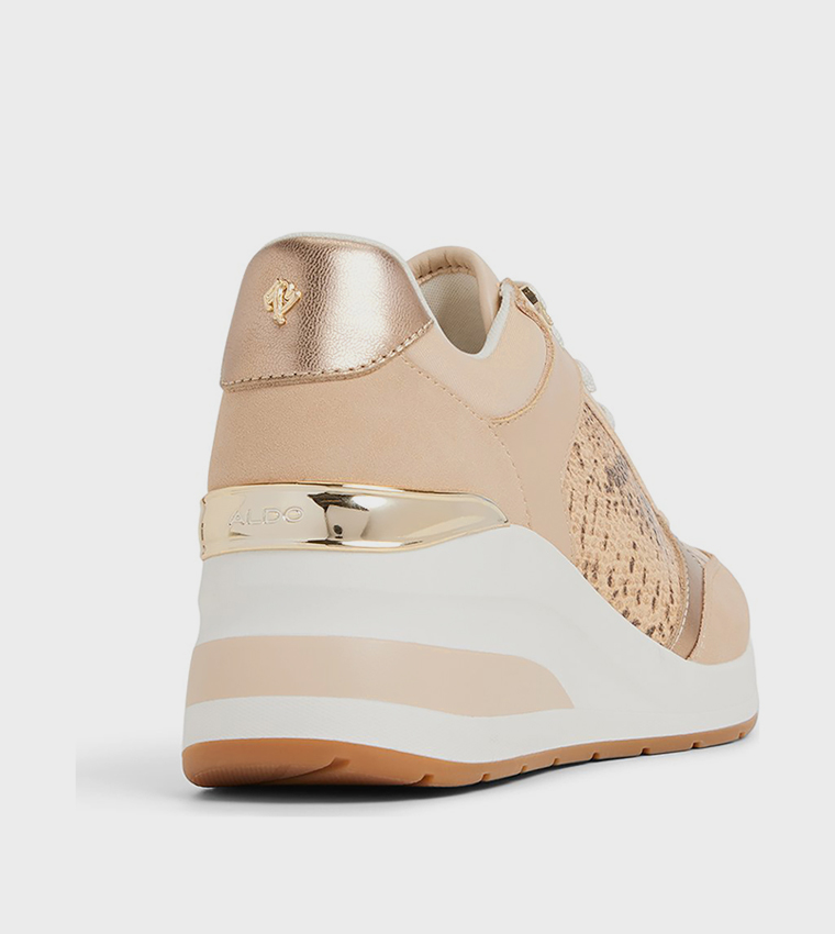ICONISTEP Snake Printed Wedge Sneakers