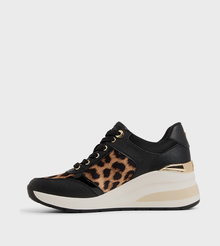 ICONISTEP Animal Printed Wedge Sneakers