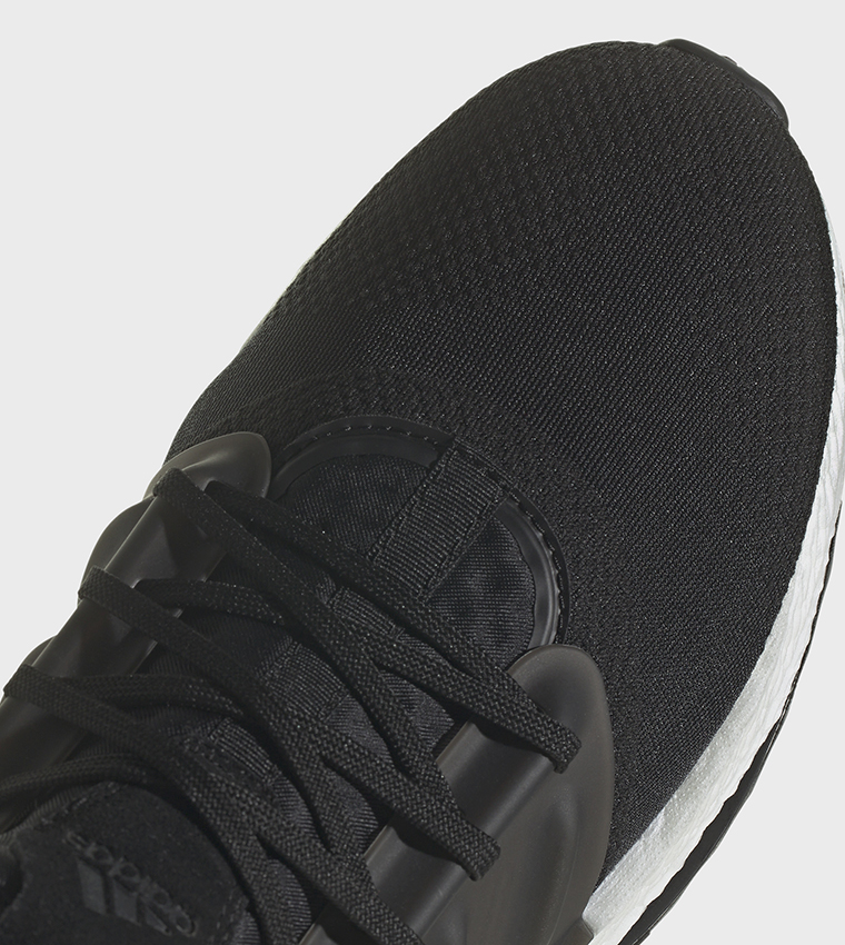 Buy Adidas X PLR BOOST Mesh Lace Up Running Shoes In Black