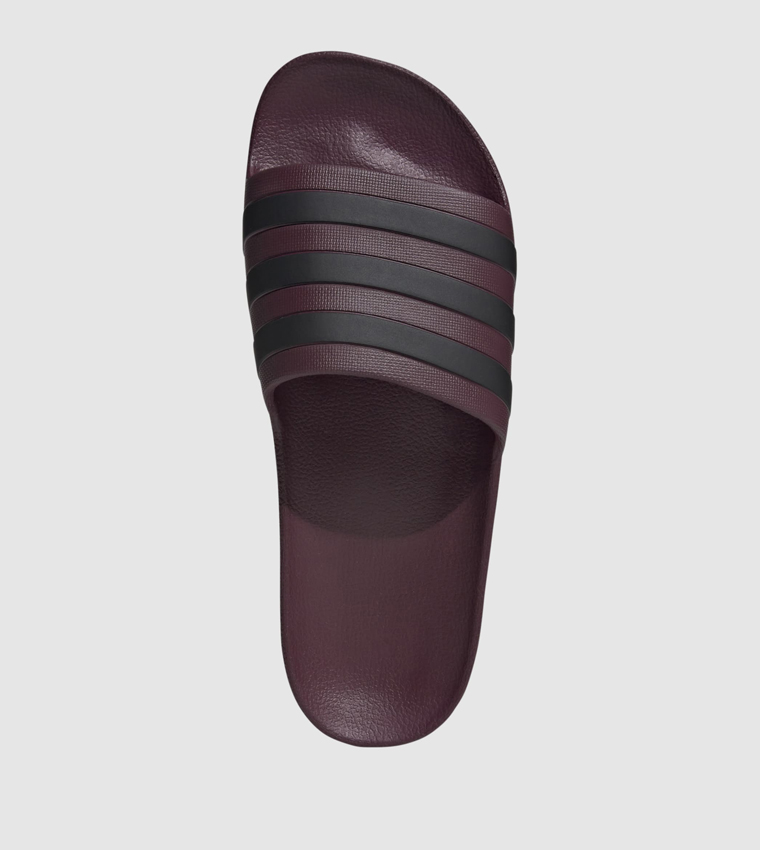 Adilette Aqua Striped Strap Slides