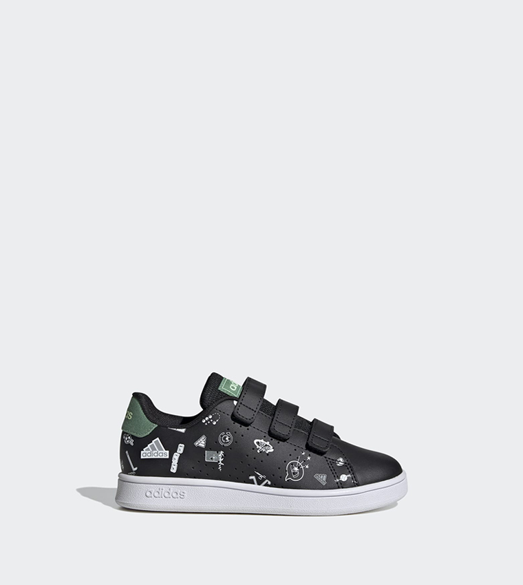 Buy Adidas ADVANTAGE Velcro Strap Low Top Sneakers In Black 6thStreet Qatar