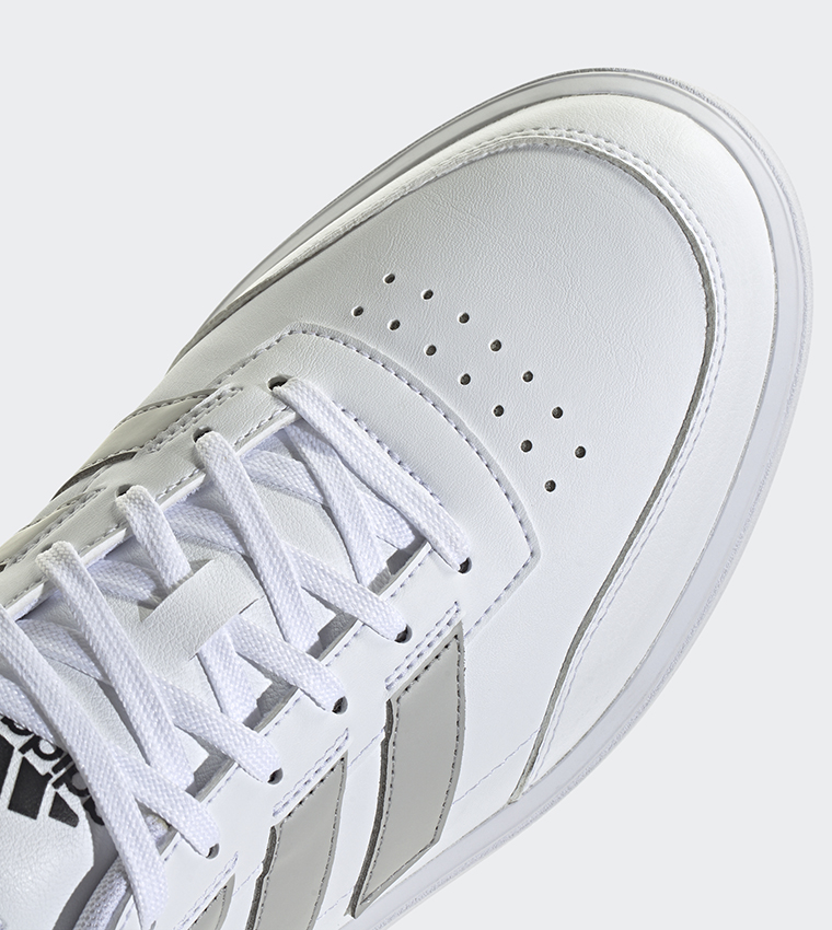 Buy Adidas COURTBLOCK Low Top Sneakers In White | 6thStreet UAE