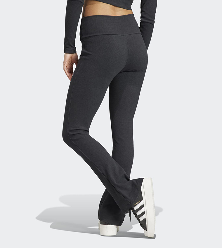 Ribbed flared online joggers