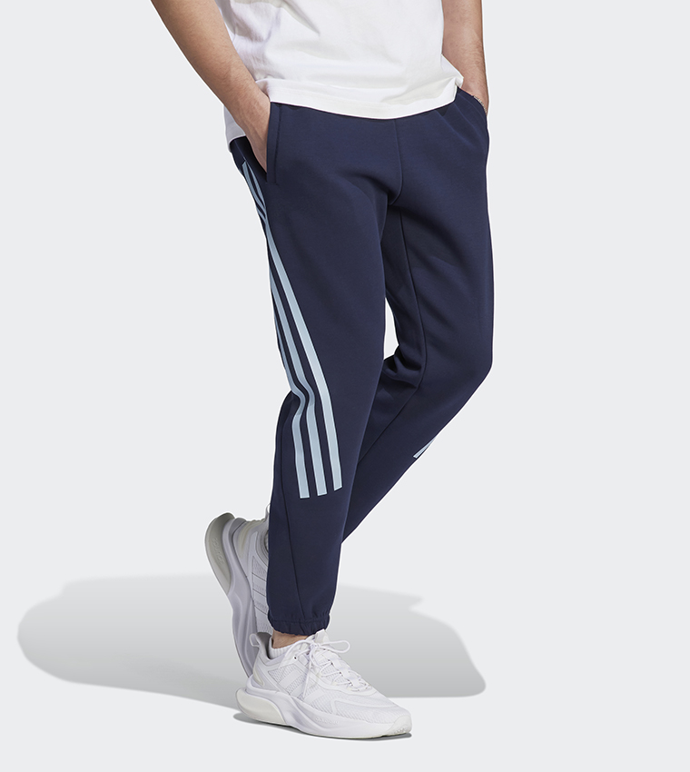 Buy Adidas Logo Printed Elastic Waist Joggers In Blue 6thStreet UAE