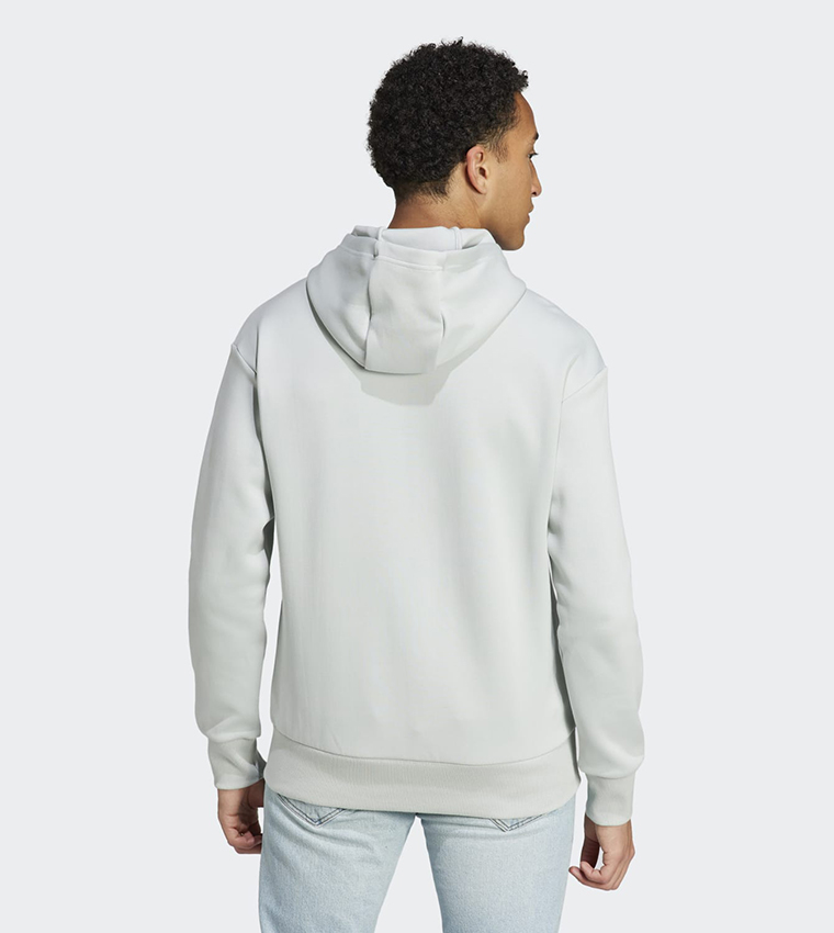 Buy Adidas Future Icons Badge Of Sport Logo Embossed Hoodie In Grey 6thStreet Qatar