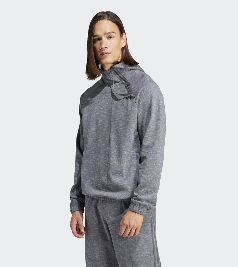 adidas Adventure Melange Logo Embroidered Active Hoodie