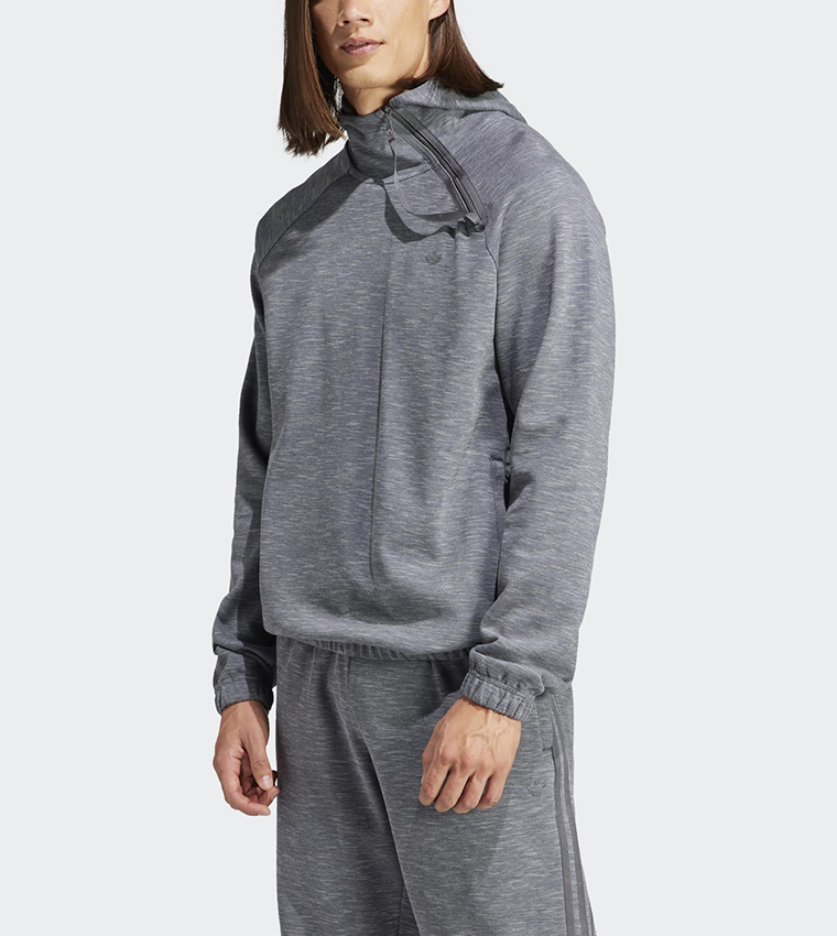 Buy Adidas Adidas Adventure Melange Logo Embroidered Active Hoodie