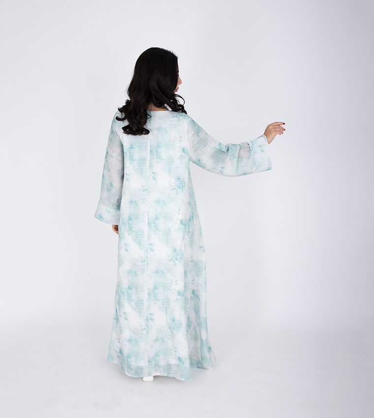 Embellished Flared Sleeves Jalabiya