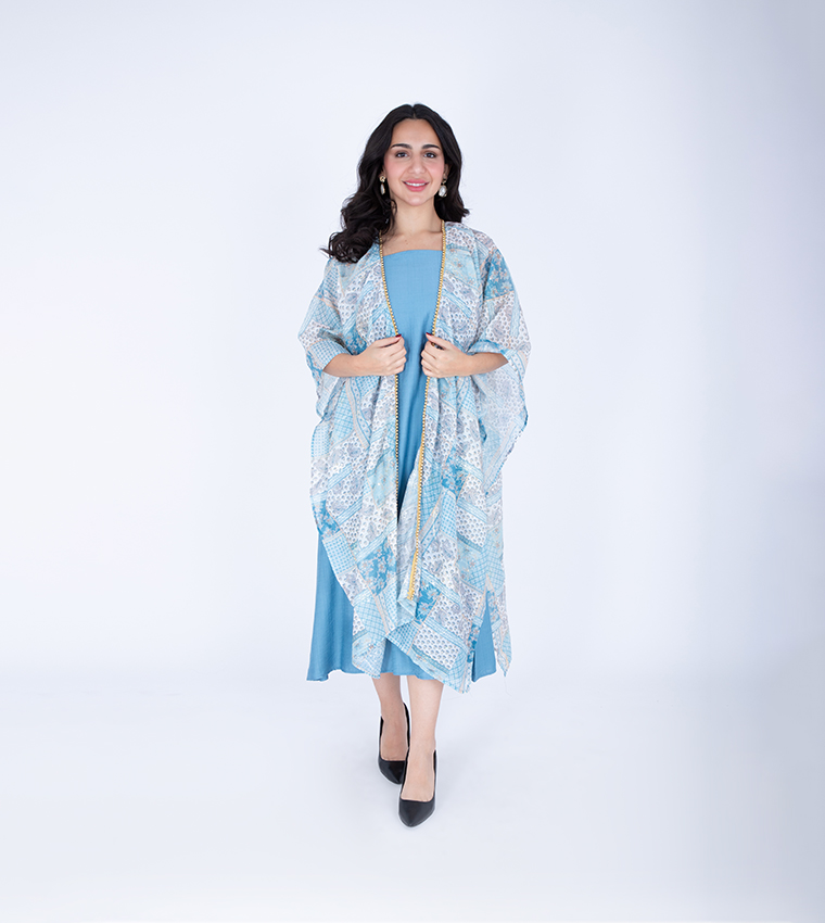 IKKXA  Jalabiya - Blue Jalabiyas