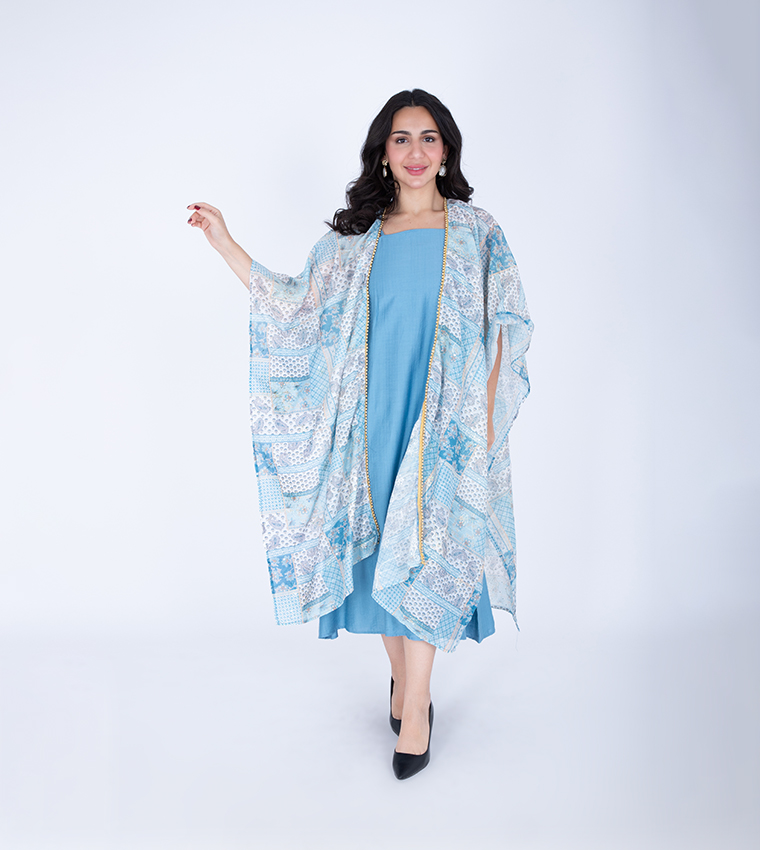 IKKXA  Jalabiya - Blue Jalabiyas