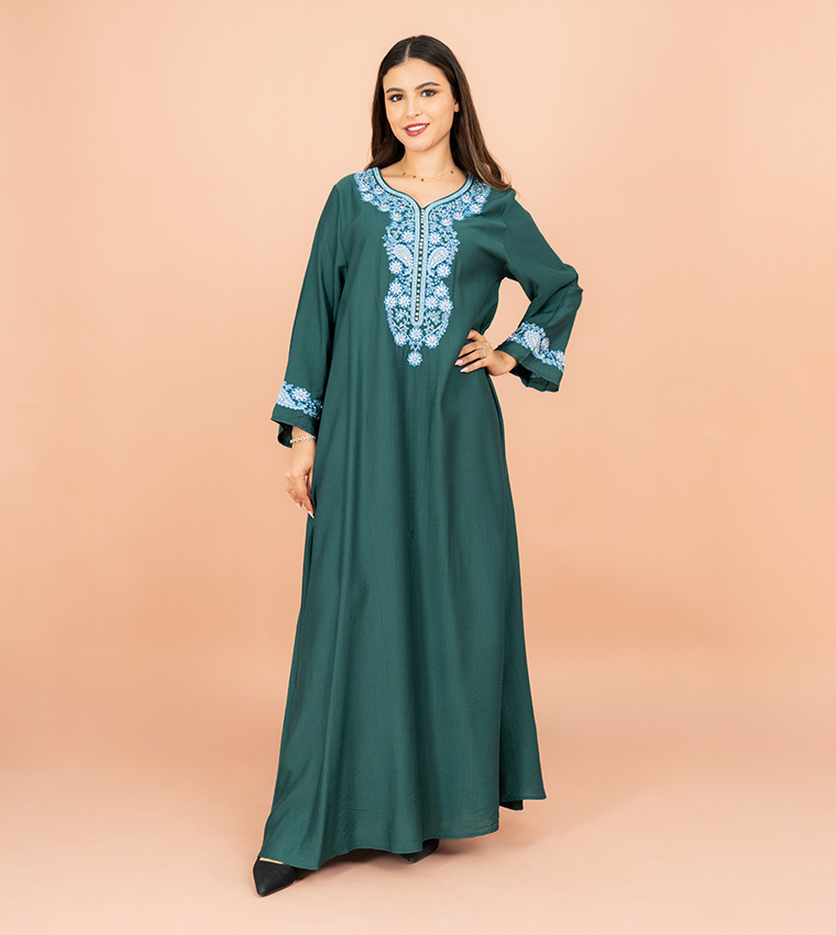 IKKXA  Jalabiya - Green Jalabiyas
