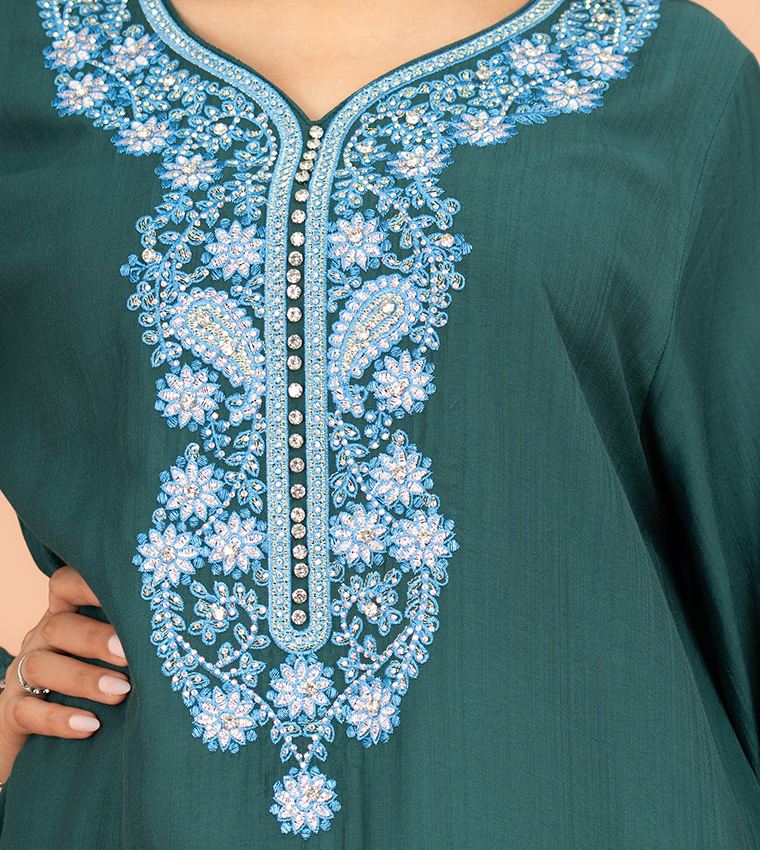 IKKXA  Jalabiya - Green Jalabiyas