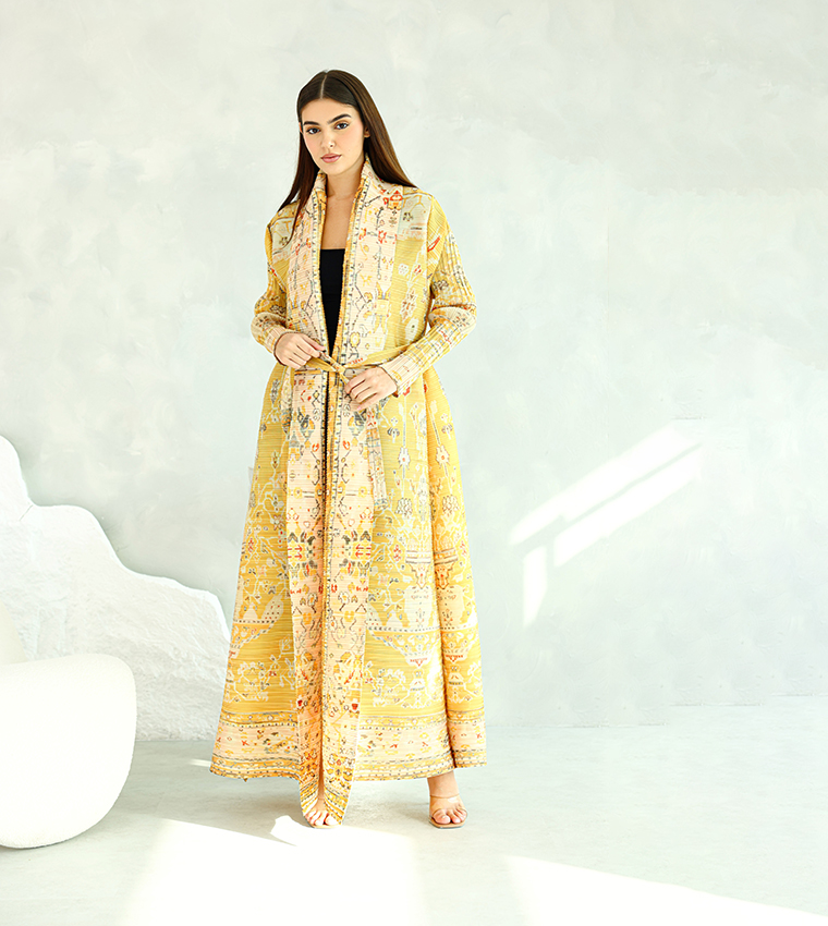 Printed Long Sleeves Abaya