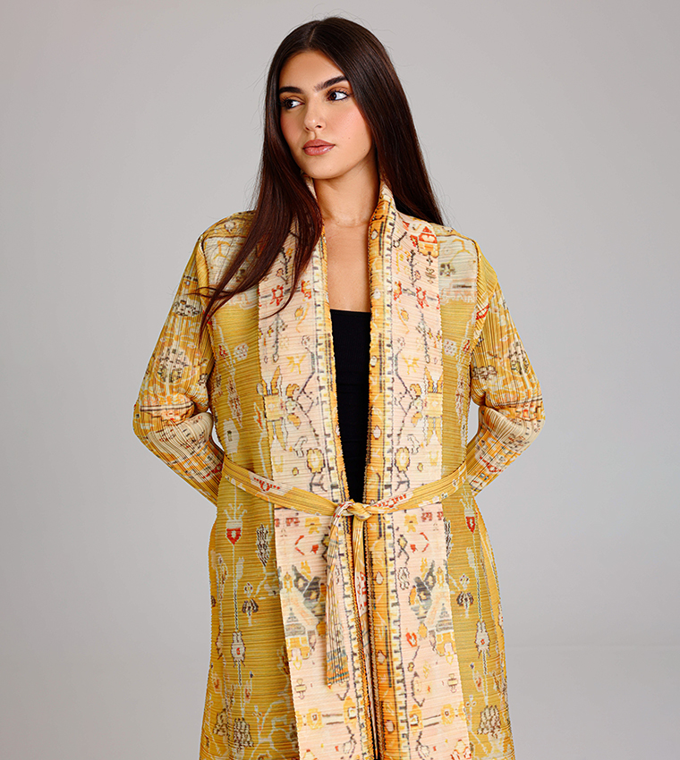 Printed Long Sleeves Abaya