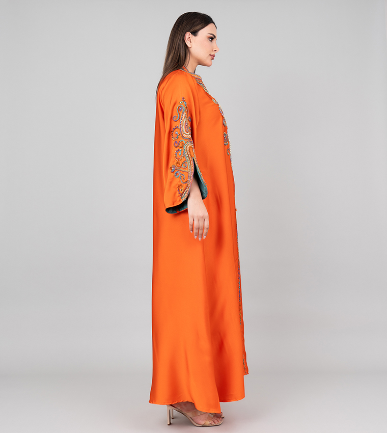 Embroidered Flared Sleeves Jalabiya