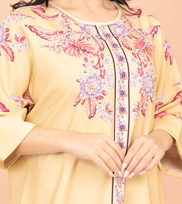 Embellished Long Sleeves Jalabiya