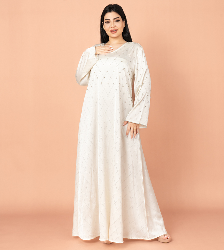 Crystal Breeze V-Neck Jalabiya