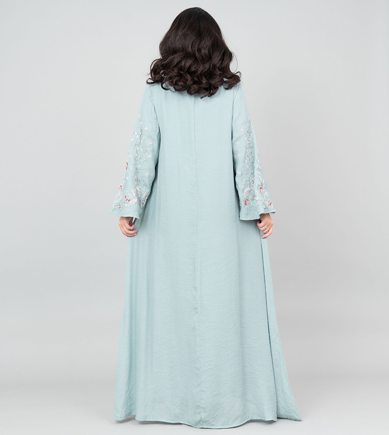 Embroidered Flared Sleeves Jalabiya