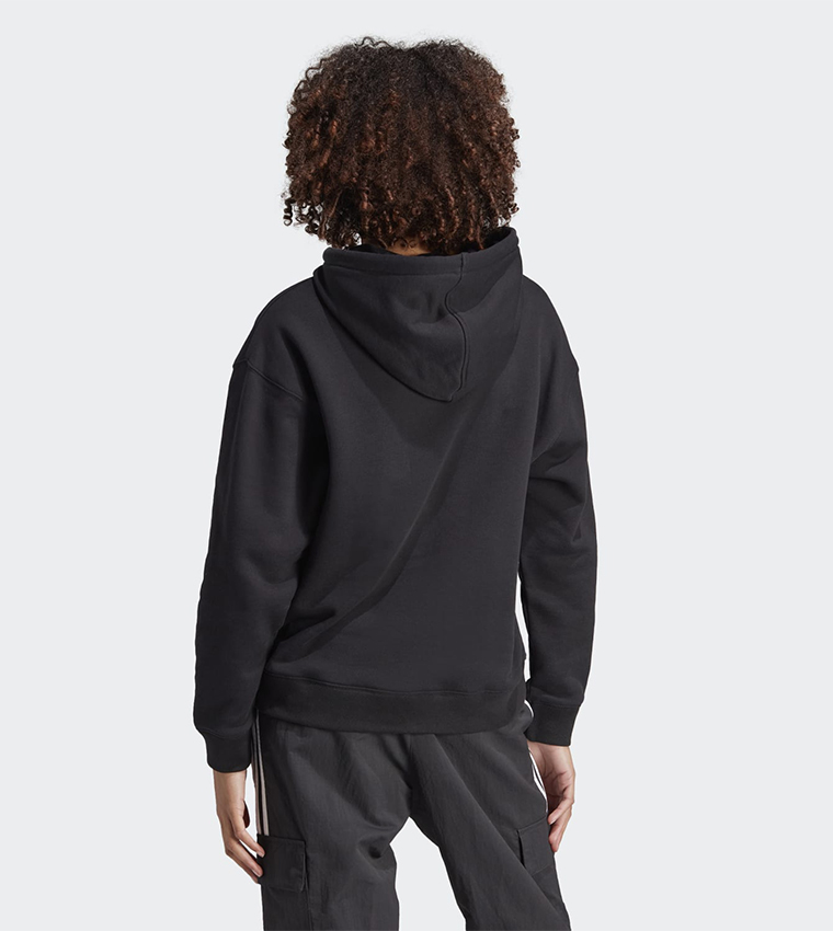 Trefoil Logo Printed Hoodie