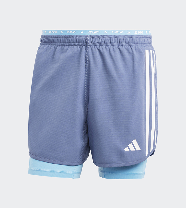 Own The Run 3-Stripes 2-in-1 Shorts