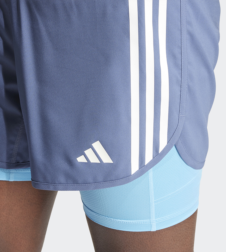 Own The Run 3-Stripes 2-in-1 Shorts