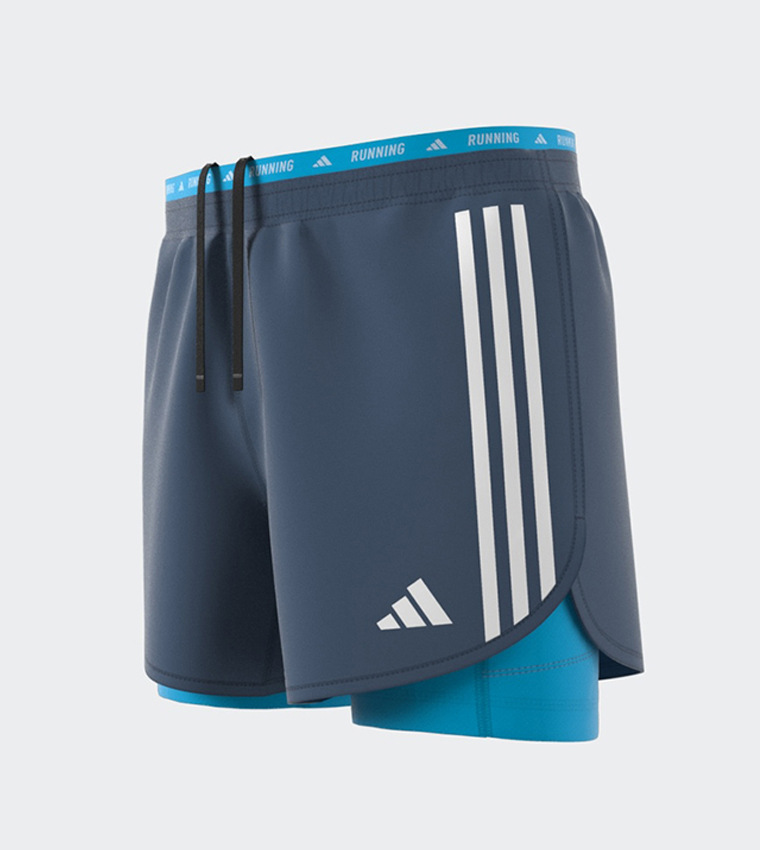 Own The Run 3-Stripes 2-in-1 Shorts