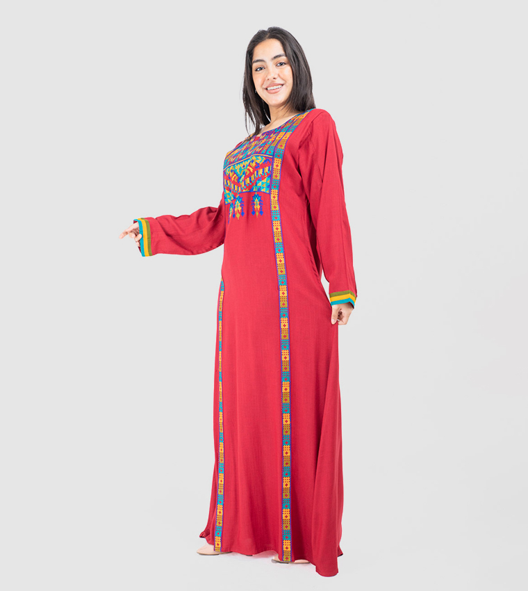 Embroidered Long Sleeves Jalabiya