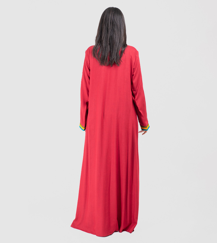 Embroidered Long Sleeves Jalabiya