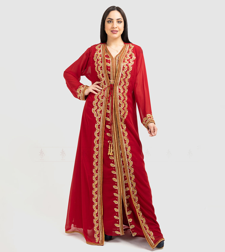 جلابية مناسبات مطرزة 