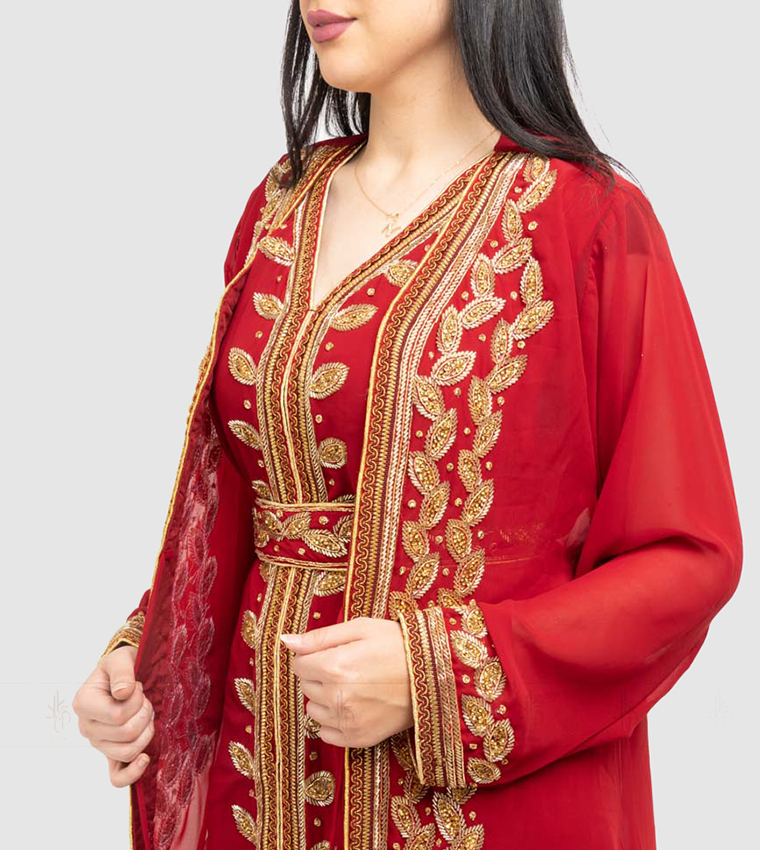 جلابية مناسبات مطرزة 