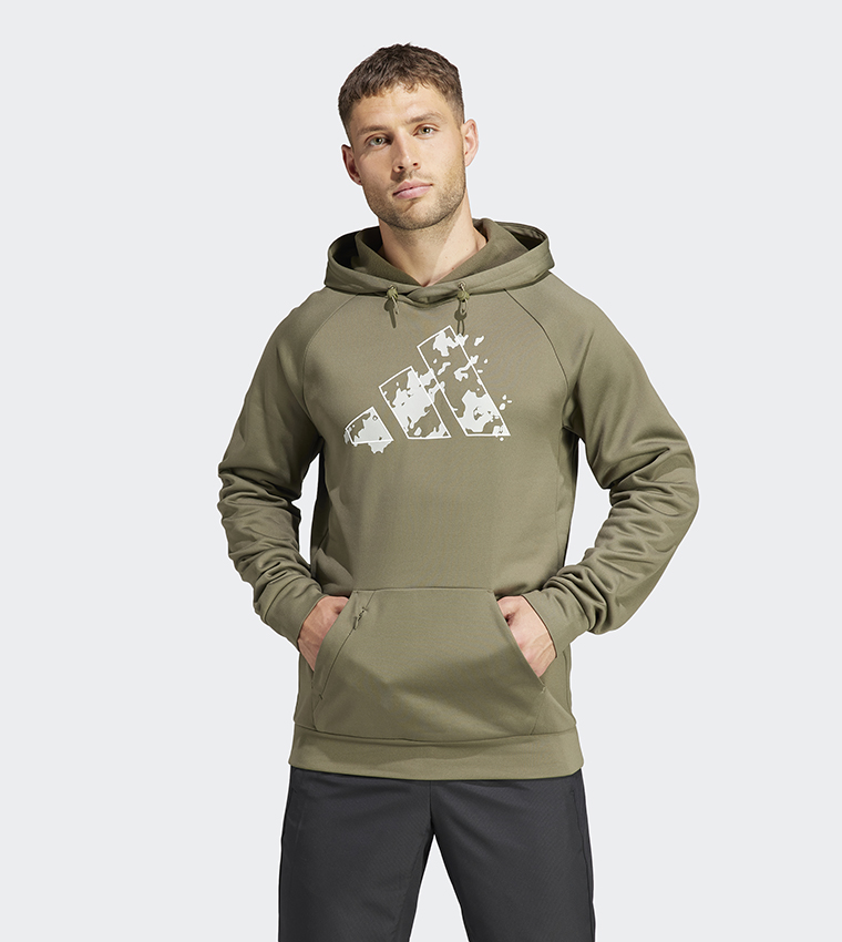 Adidas hoodie olive hotsell