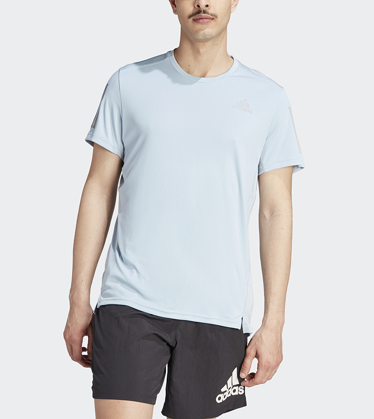 OWN THE RUN Logo Printed Crew Neck Active T-Shirt