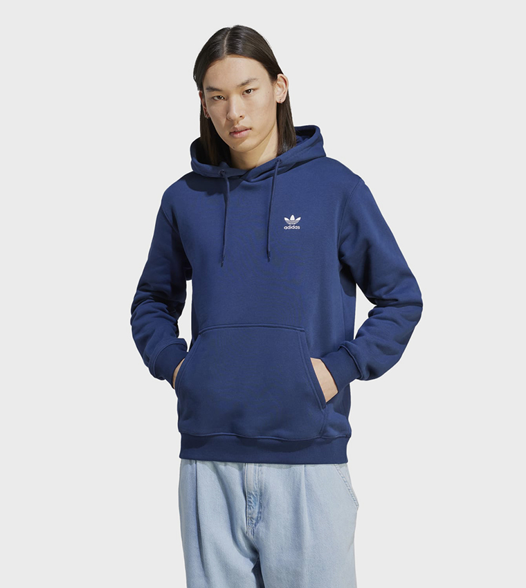 Buy Adidas Trefoil Essentials Hoodie In Blue 6thStreet Saudi Arabia