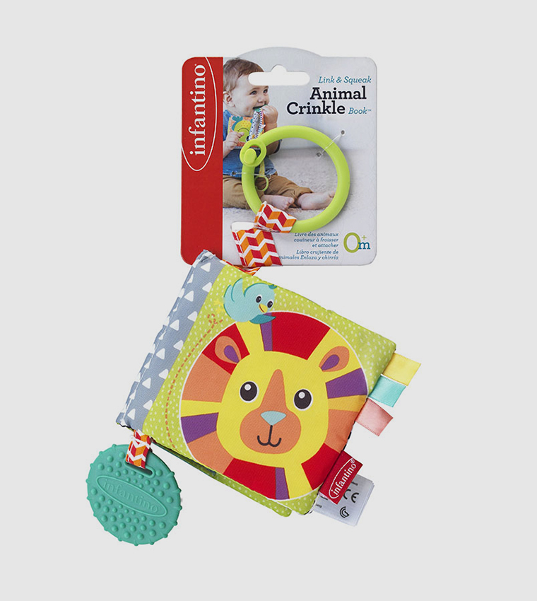 Buy Infantino Babygrow Link Crinkle Animal Counting Book In Multiple Colors 6thStreet Qatar