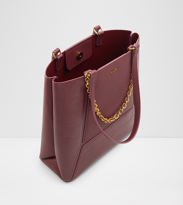 Buy Aldo INAYA Textured Shoulder Bag In Burgundy 6thStreet Oman