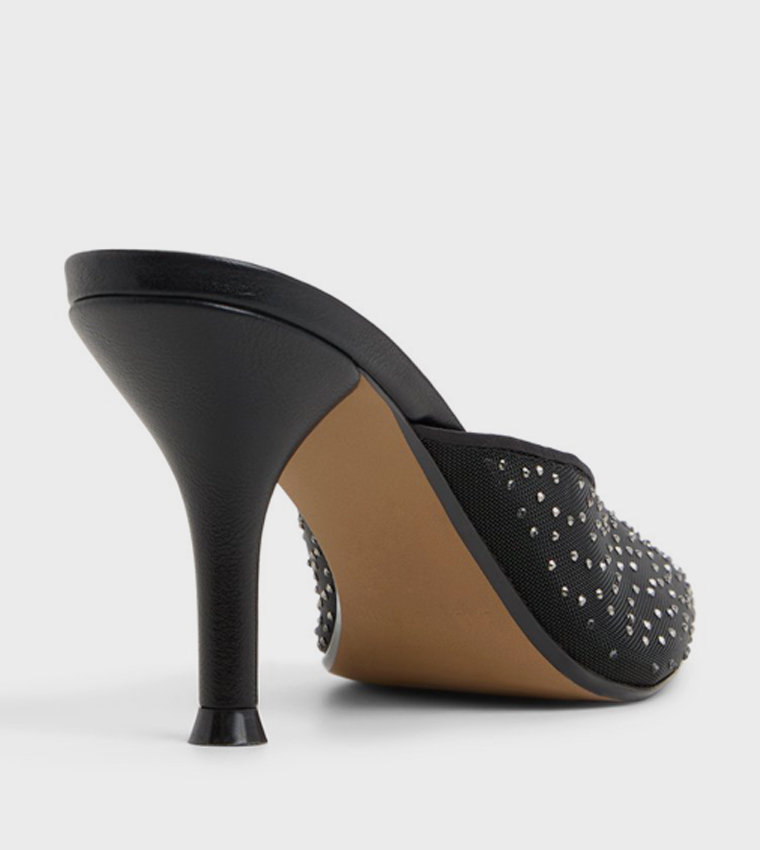 INAYAA Embellished Mule Pumps