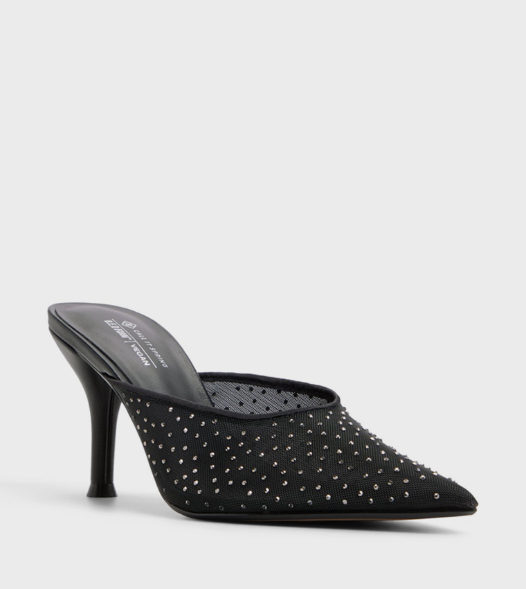 INAYAA Embellished Mule Pumps