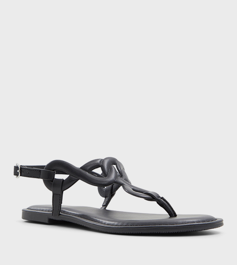 INFINITY T-Strap Flat Sandals
