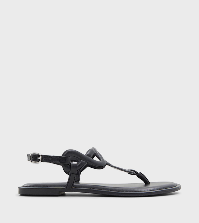 INFINITY T-Strap Flat Sandals