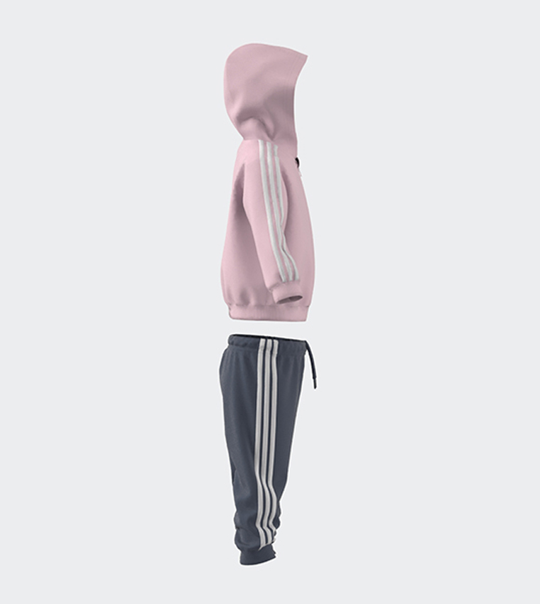 Stripe Tracksuit Adidas Grey Pink And White Tracksuit Disha Womens