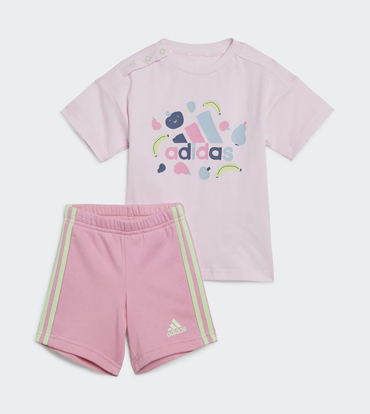 Buy Adidas All Over Printed Short Sleeves T Shirt And Shorts Set - Main Image