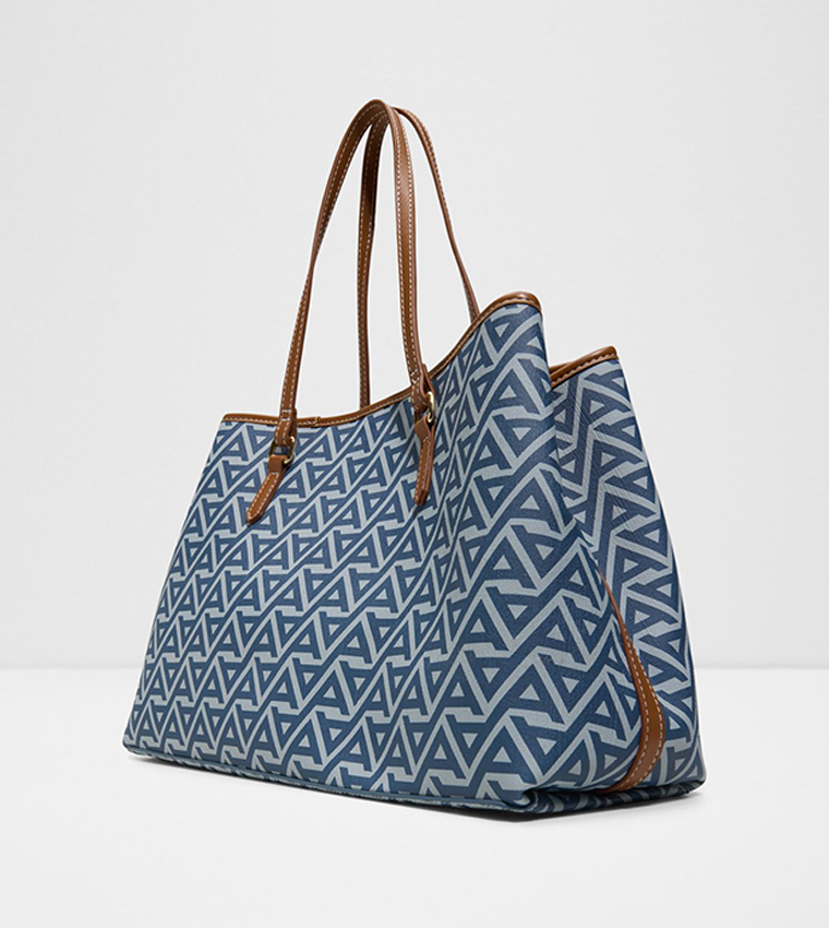 ISEDRA Monogram Patterned Tote Bag