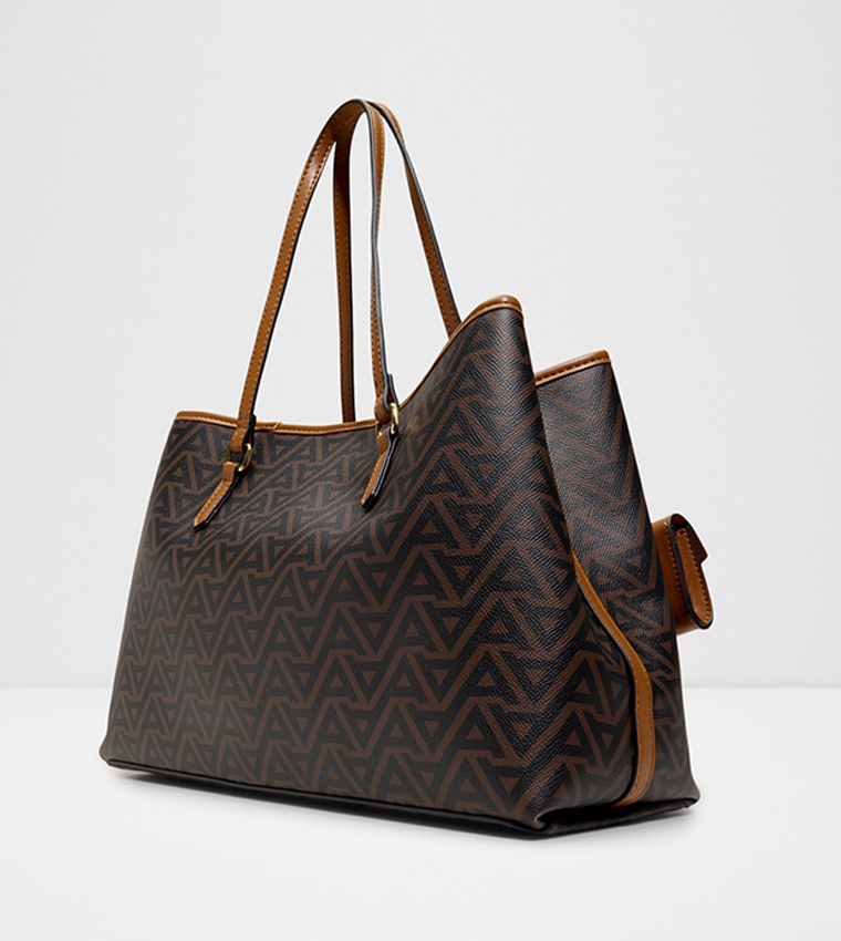 ISEDRA Monogram Patterned Tote Bag