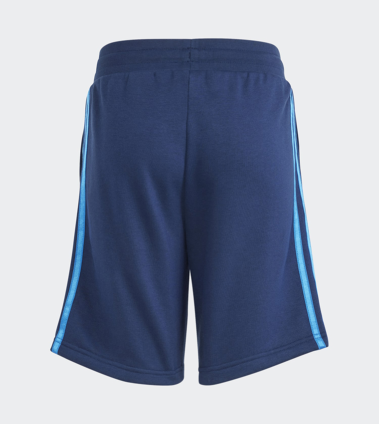 Buy Adidas Logo Detail Drawstring Waist Shorts In Blue 6thStreet Qatar